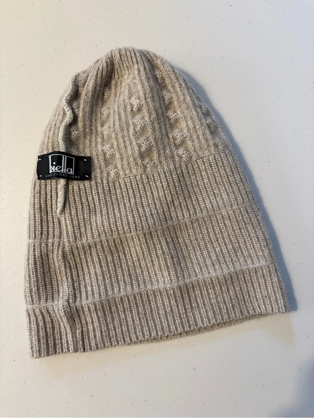 Kids Biella Cable Knit Beanie Fisherman Minimalist Timeless Preppy Quiet Luxury